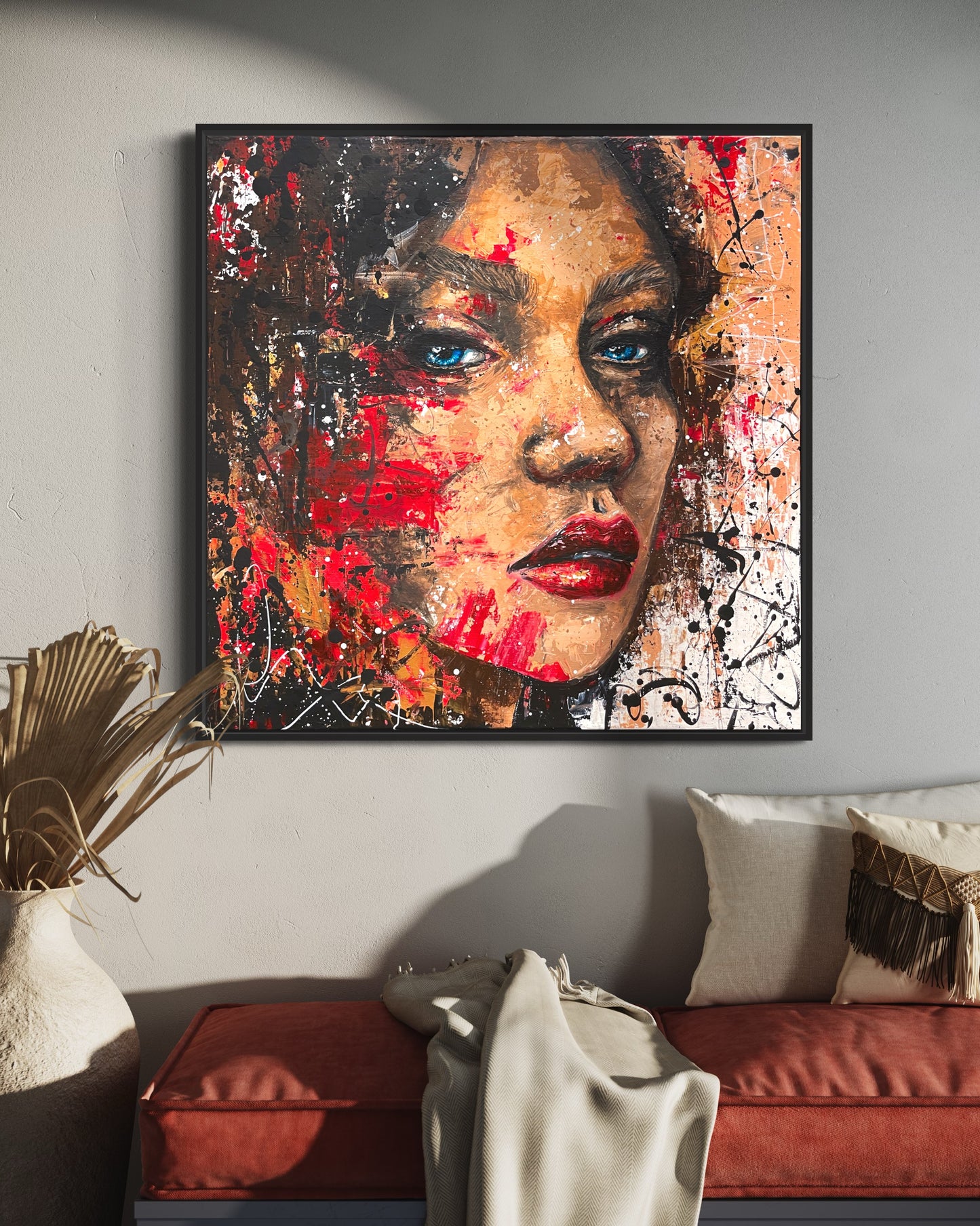 Porträtt (70x70 cm)