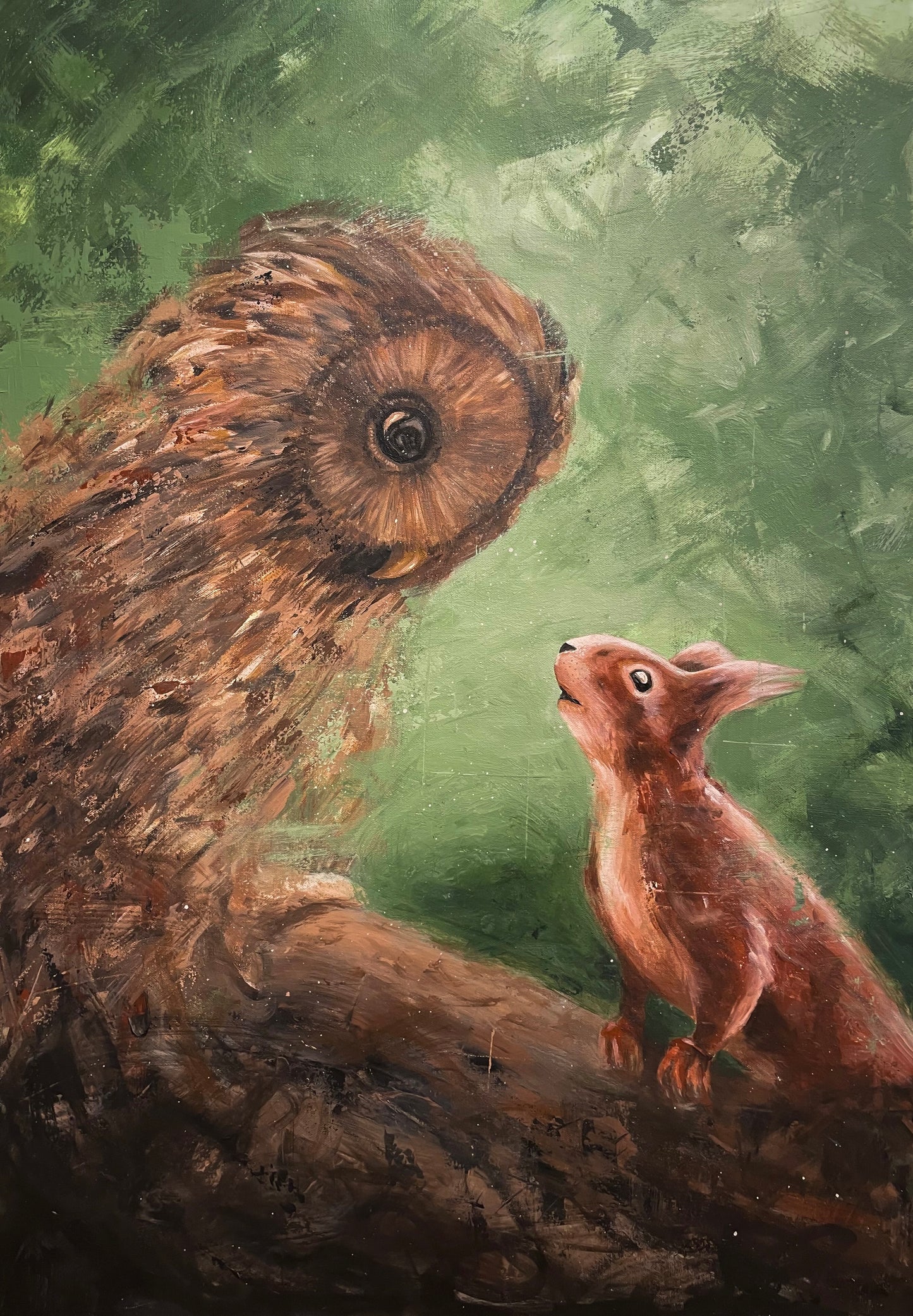 An unexpected friendship (70x100 cm)