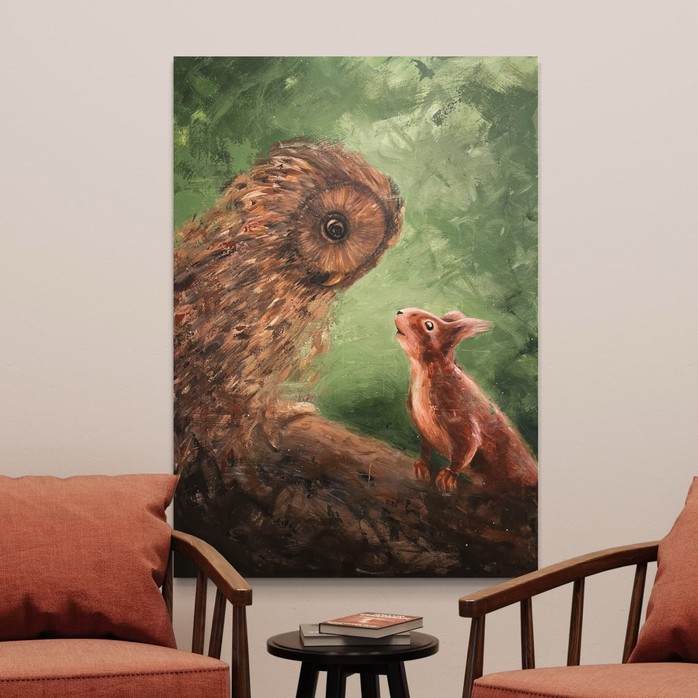 An unexpected friendship (70x100 cm)