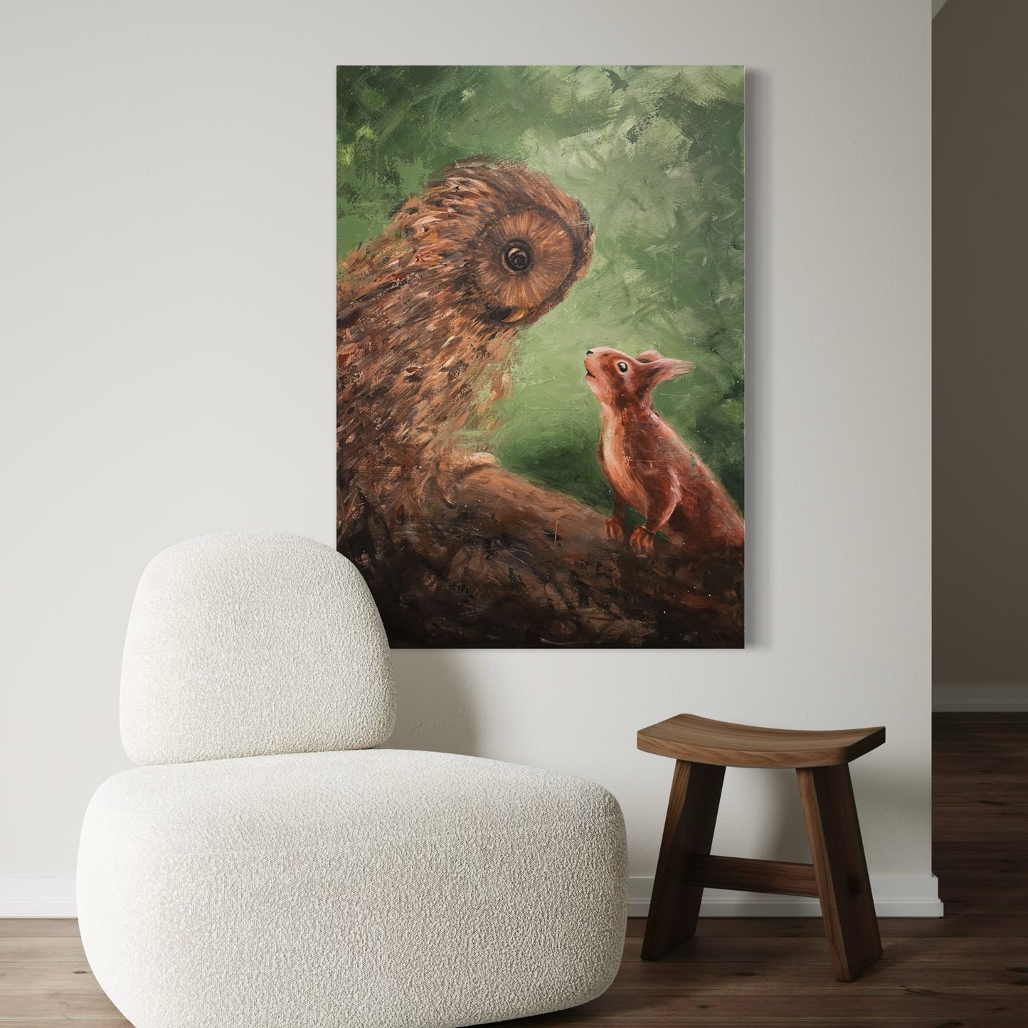 An unexpected friendship (70x100 cm)