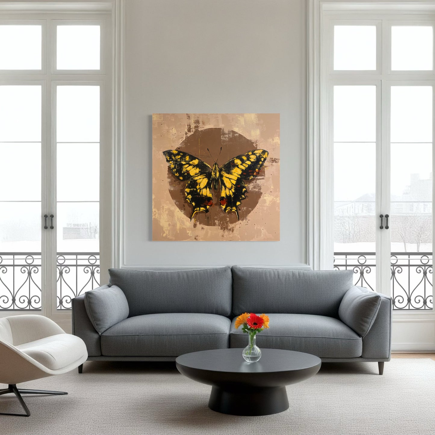 Makaonfjäril (80x80 cm)