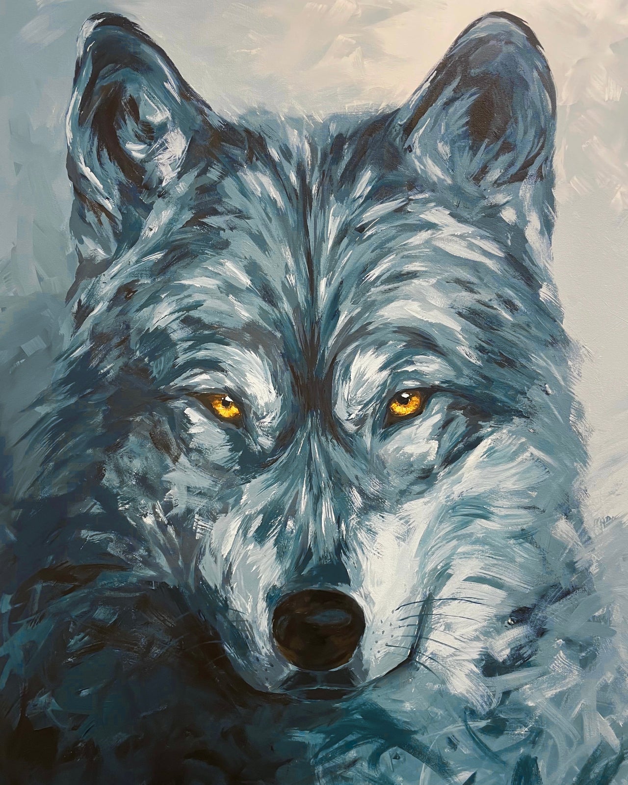 Midnight howl (70x100 cm)