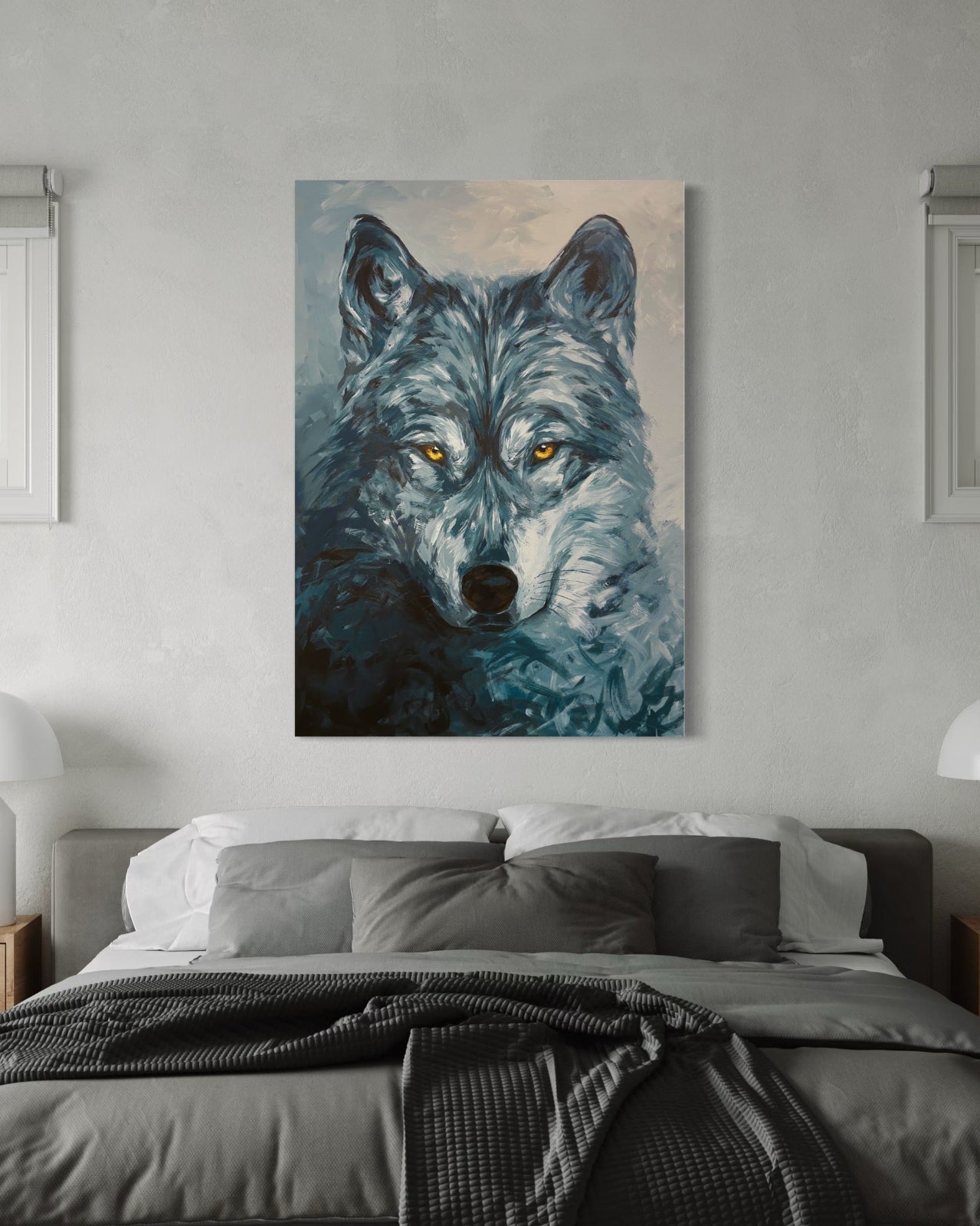 Midnight howl (70x100 cm)