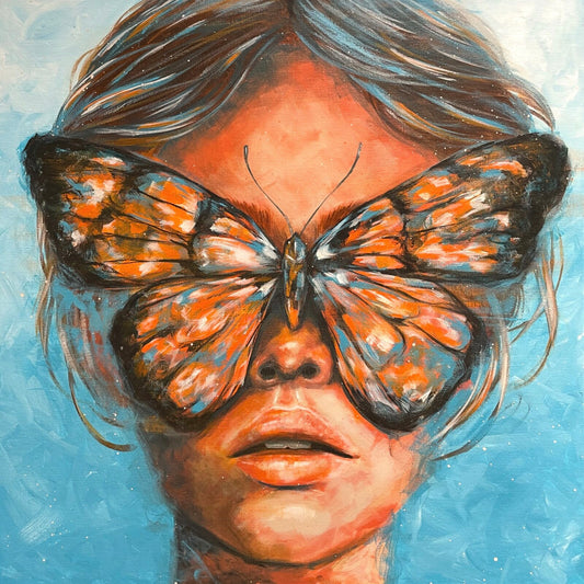 Butterfly Queen (70x70 cm)