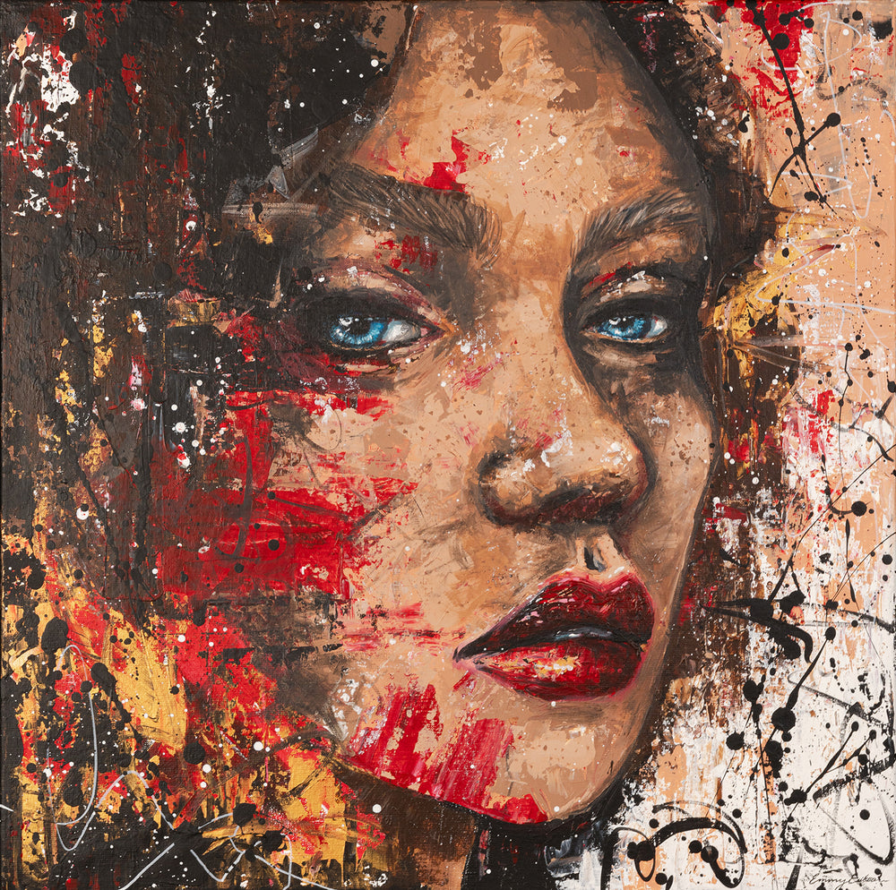 Porträtt (70x70 cm)