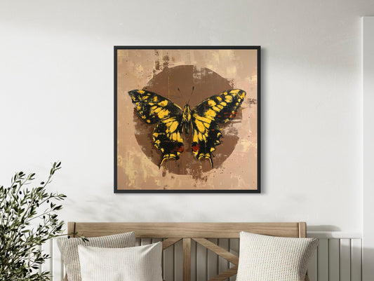 Papilio Machaon inramad canvas-print