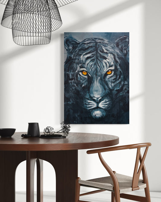 Blue tiger - canvas